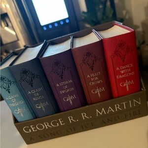 Leather Bound Game of Thrones  Ice and Fire Book Set